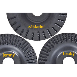 Rašpľový kotúč  zapustený  Základný  Plochy rovný