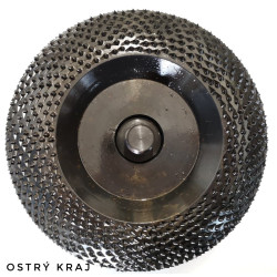 Rašpľa kotúčová sekaná s  OSTRÝM krajom-125 mm