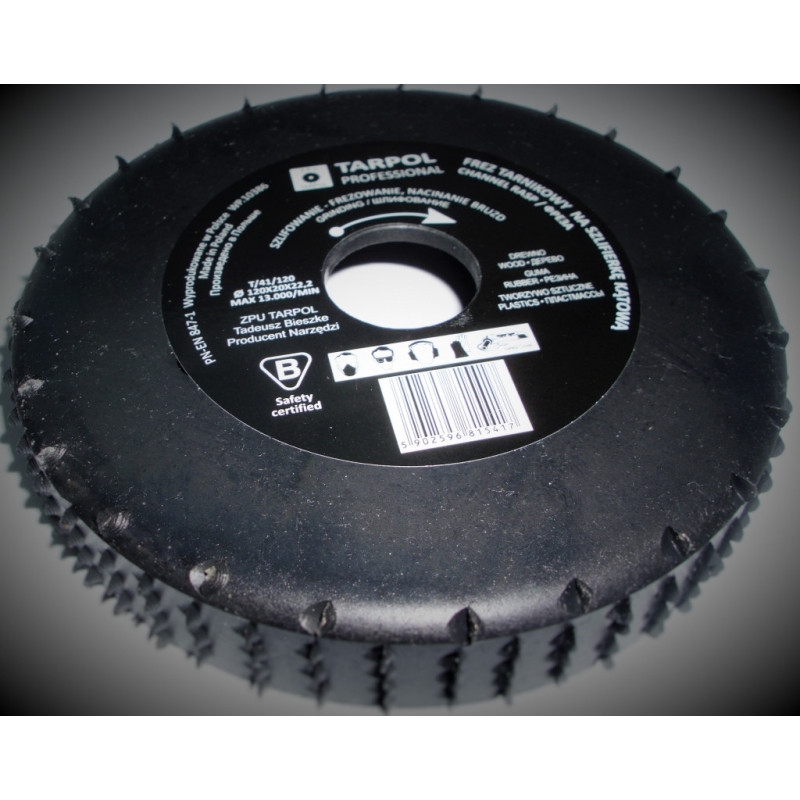 Rašpľa valcová T-41/120 / 20 x 22,2mm