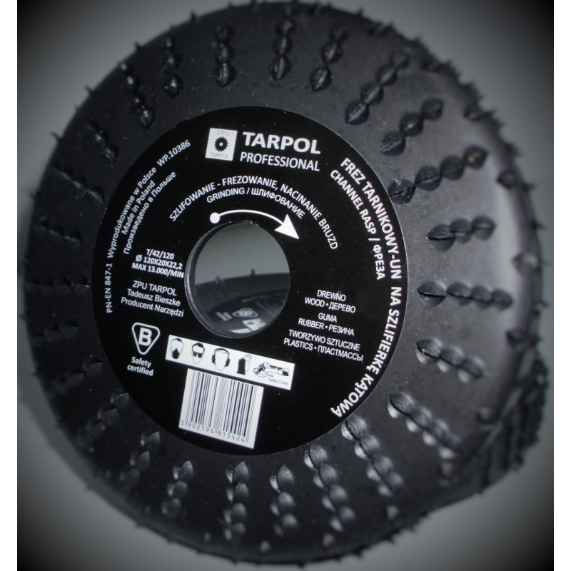 Rašpľa valcová obvodová 120mm T-42/120 / 20 x 22,2mm