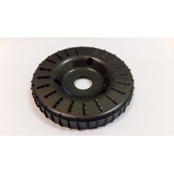 Valcová rašpľa 120mm s prelisovaným obvodom T43 120/20 × 22,2 mm