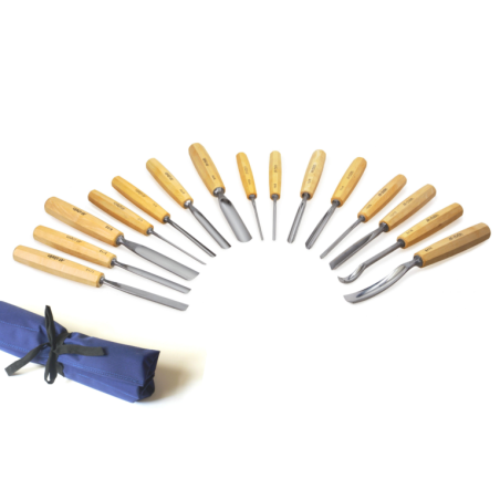 Sada rezbárskych dlát M•STEIN 15ks | Kvalitná súprava v obali | Slovenský výrobca