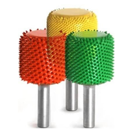 Ihličková rašpľa do priamej brúsky - Valec Zaoblená hrana priemer 25,4 mm