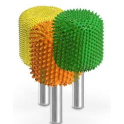 ihličková rašpľa Valec - zaoblenou hranou stopka 6mm Saburrtooth USA