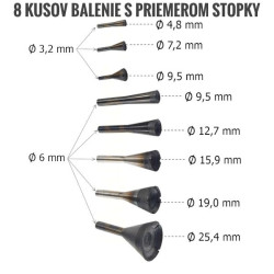 Sada 8 vypaľovacích rašplí na oči Manpa