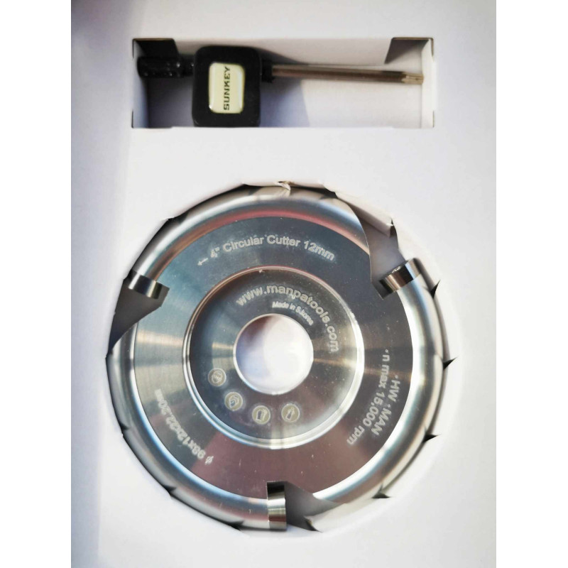 3 zubá fréza s 12mm guľatým profilom priemer 98 mm